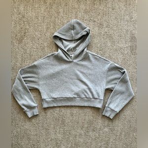Grey Alo Cropped XS Hoodie